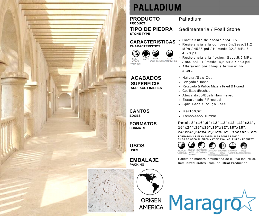 Palladium Maragro Ficha Técnica info general